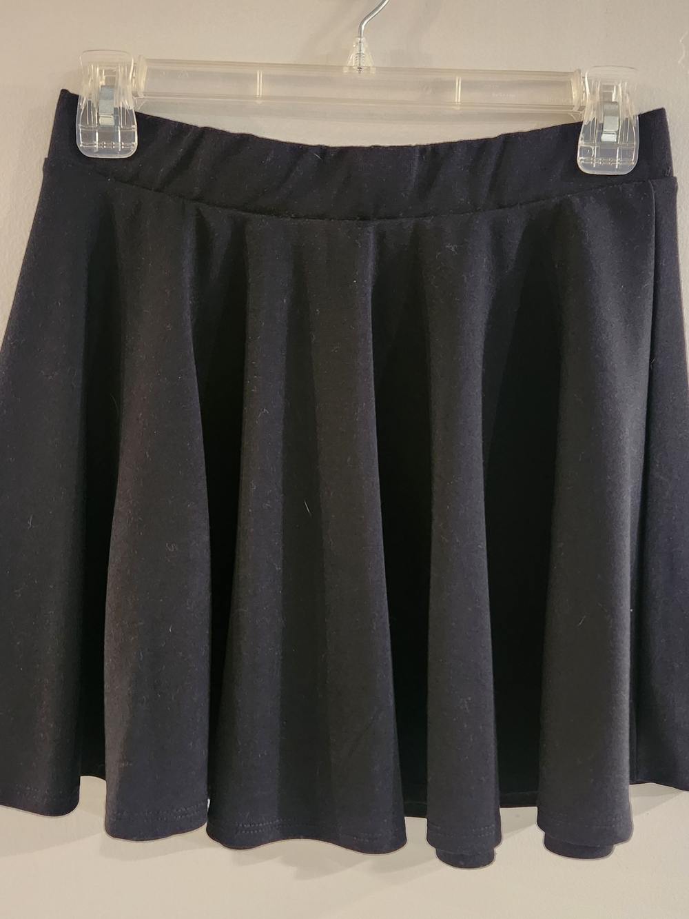 Ambiance Black Circle Skater Mini Skirt